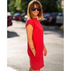 Šaty Shine BIO/ červená - L