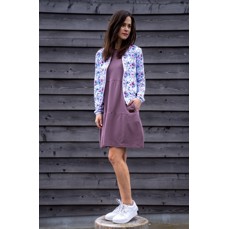 Šaty SOFIE podzimní, old violet - L, délka 85