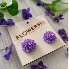 Náušnice FLOWERSKI - violet
