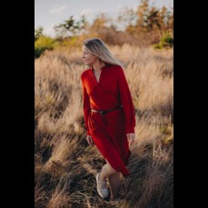 Šaty NINA, červené - L/XL